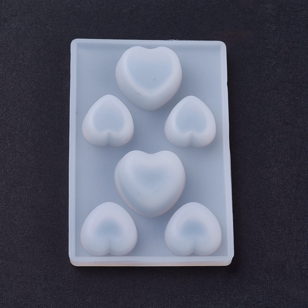 Silicone Resin Mold   hearts 6 - 2