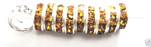 strassrondell, Silver 6mm Topas