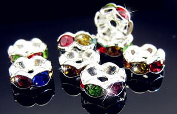 strass rondelle 6mm   Wavy mix