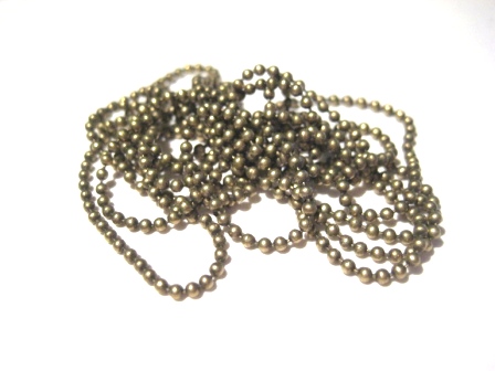 Ball chain, bronze 1,5mm - 3