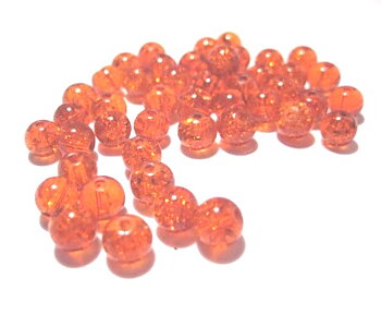 Crackle,  Orange 4mm