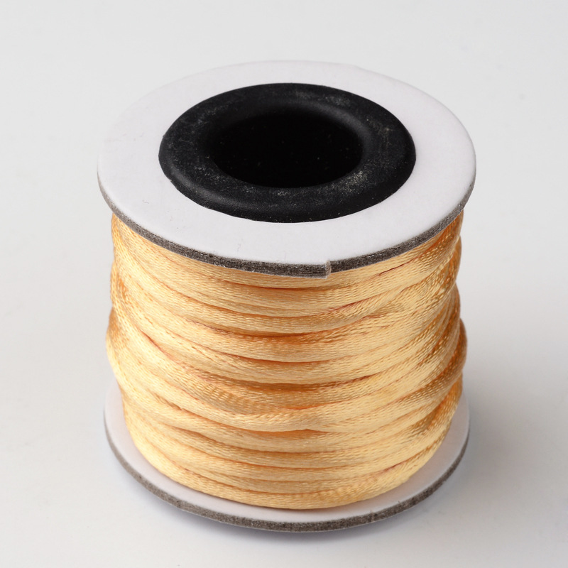 Nylon thread, 2mm. whole roll.  Peachpuff