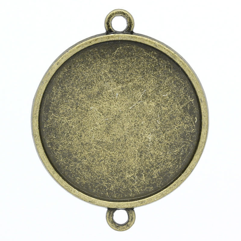 Cabochon/ connector - 25mm