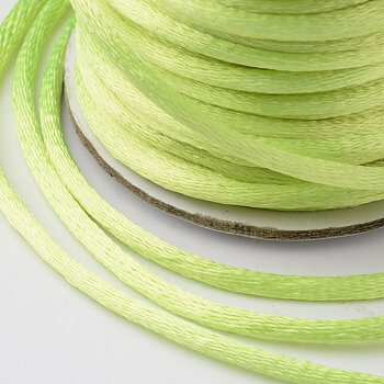 Nylontråd, 2mm. Hel rulle.  Lime