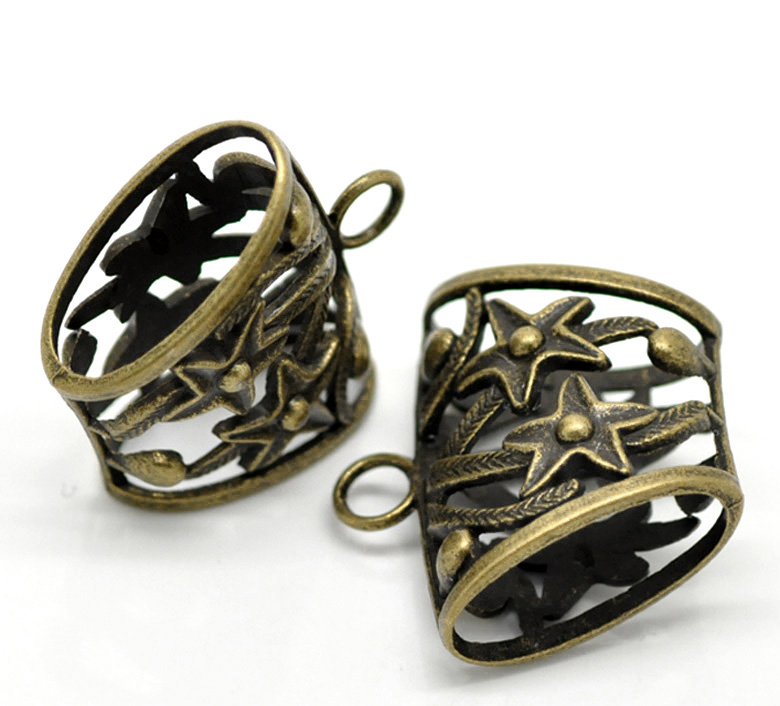 large bail, / flower Bronze