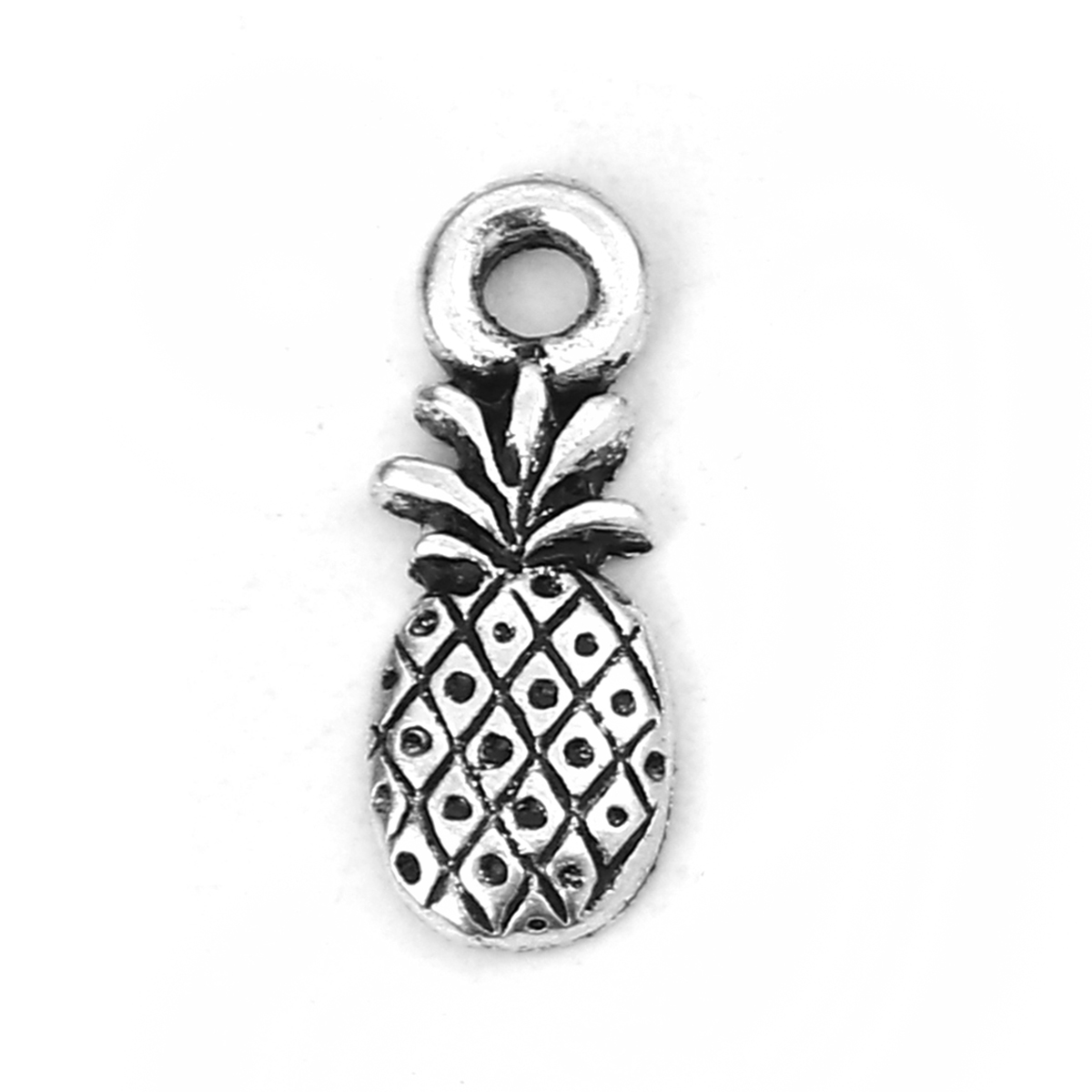 Charm  pineapple, silver