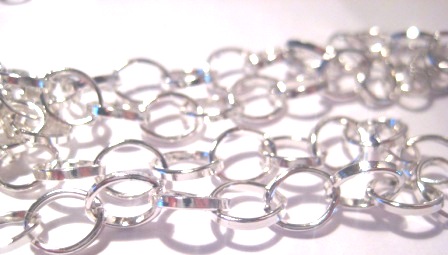 Kedja  stor ärtlänk 6x8mm, Silver - 2