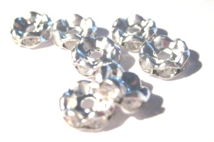 strass rondelle 10mm wave Clear - 3