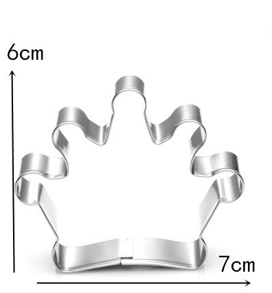 Cookie cutter, stainless steel-  Crown - 3