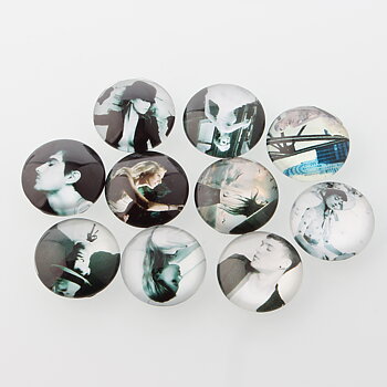 Cabochon/Camé i glas - Mixade 14mm