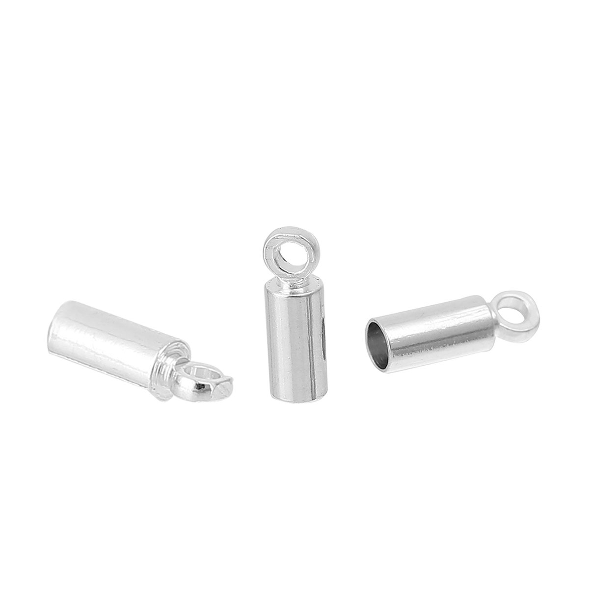 End cord,Silver , 9x3mm