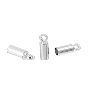 End cord,Silver , 9x3mm