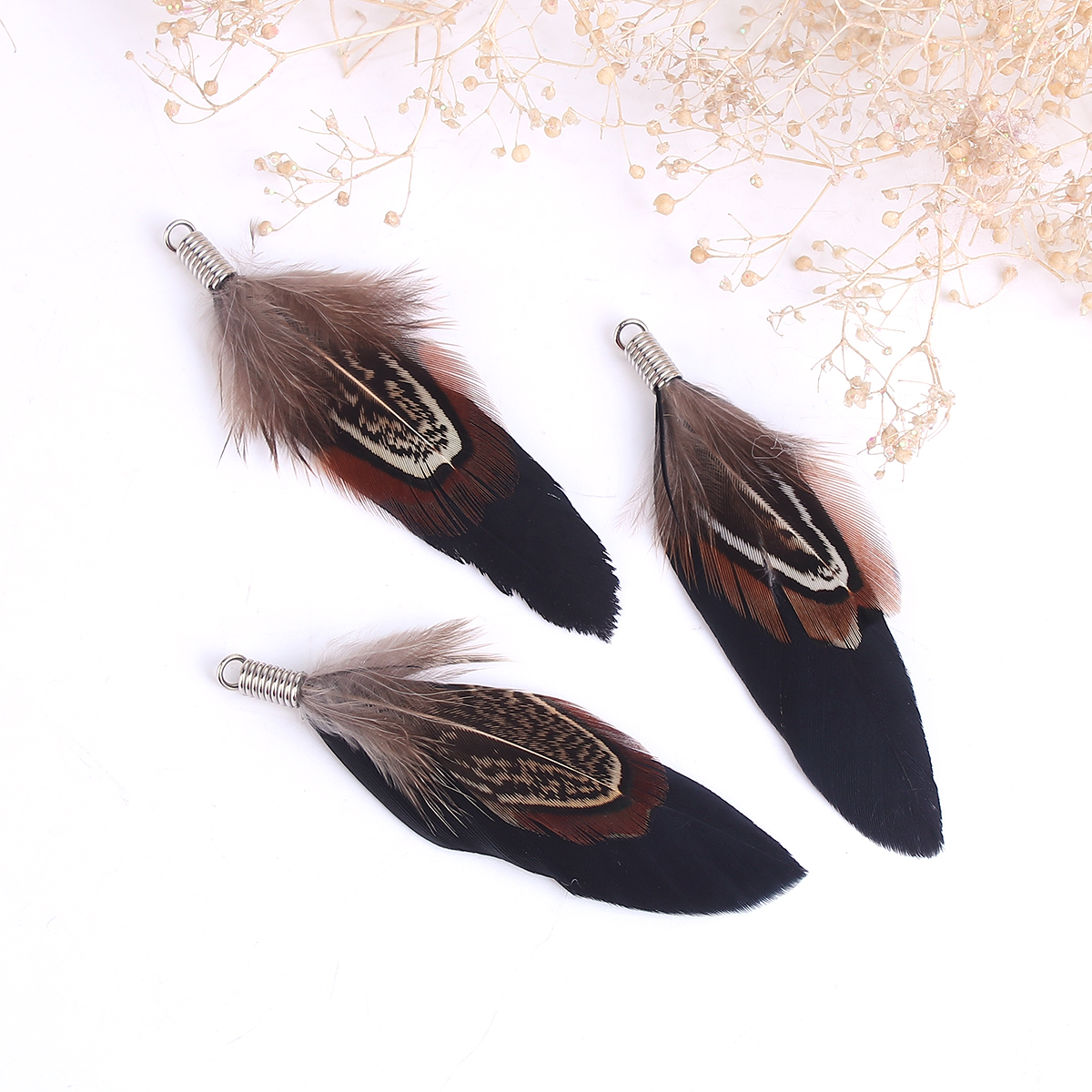 Feather,  Goose, black brown - 2