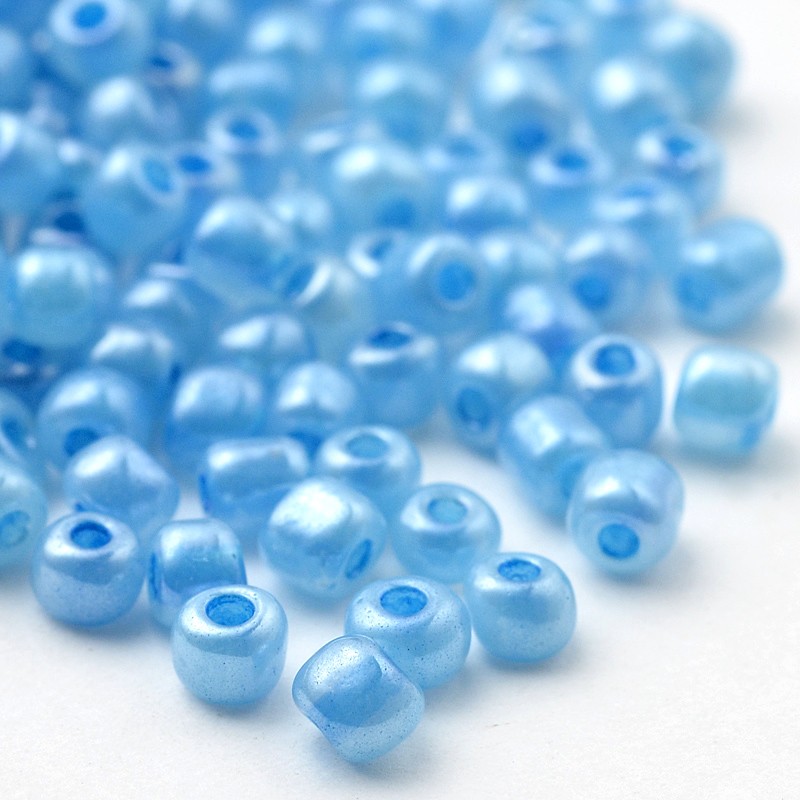 Seedbeads - Pearl Aqua 2mm 11/0