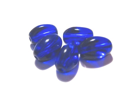 Glasnuggets  - mörkblå 13mm