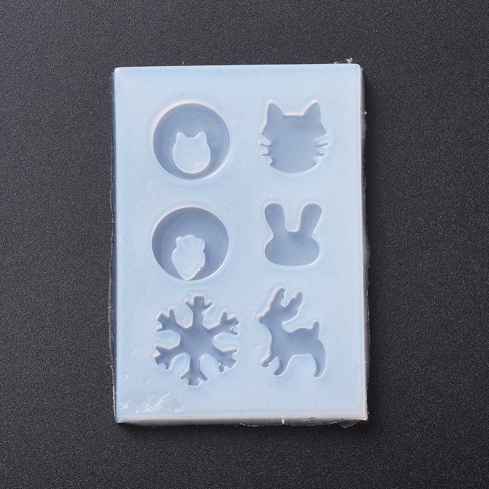Silicone Resin Mold  animals 6 different