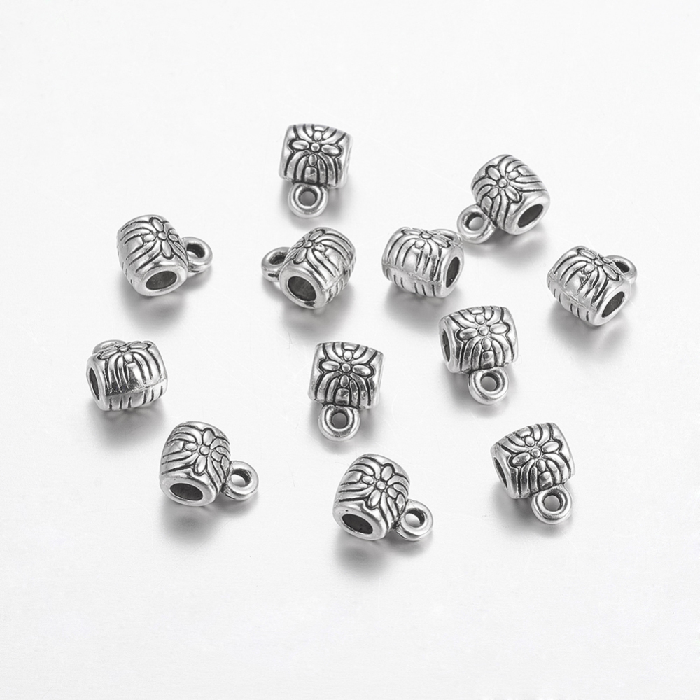 Connector / bail  silver 5,5mm - 2