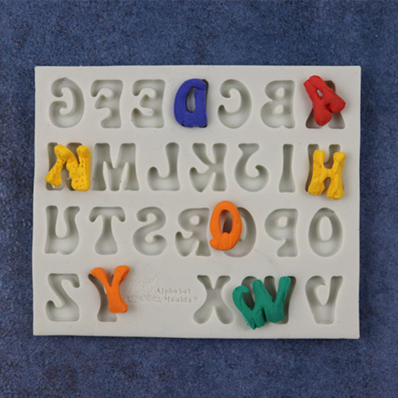 Silicone Resin Mold   alphabet form