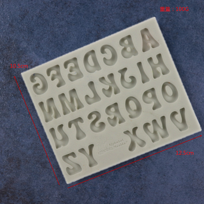 Silicone Resin Mold   alphabet form - 3