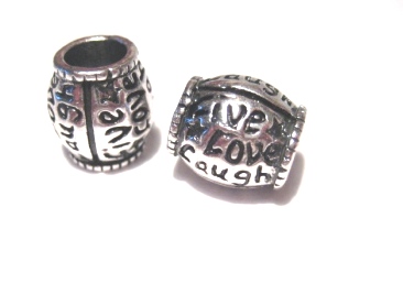 Bead / pendant-- "Live, Love , Laugh"