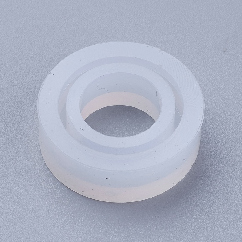 Gjutform  i silikon - Ring  facetterad 17mm - 2
