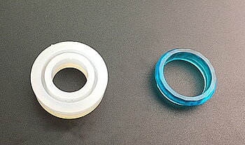 Gjutform  i silikon - Ring  facetterad 17mm