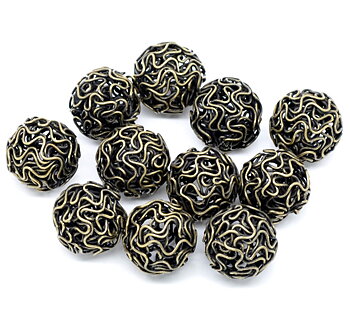Hollow Twist - pärla, brons 18mm