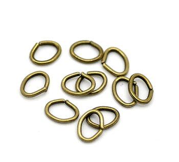 Jumprings, 5x4mm Bronze