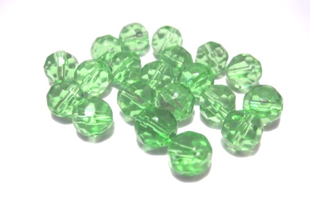 Faceted round, Green