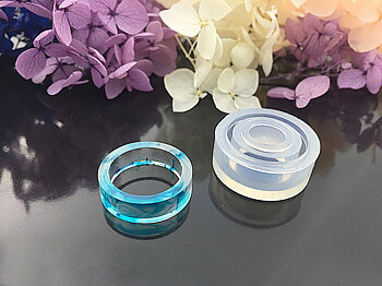 Gjutform  i silikon - Ring  17mm , ca 9mm bred