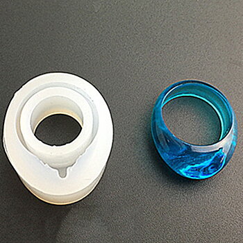 Gjutform  i silikon - Ring  17mm  droppe
