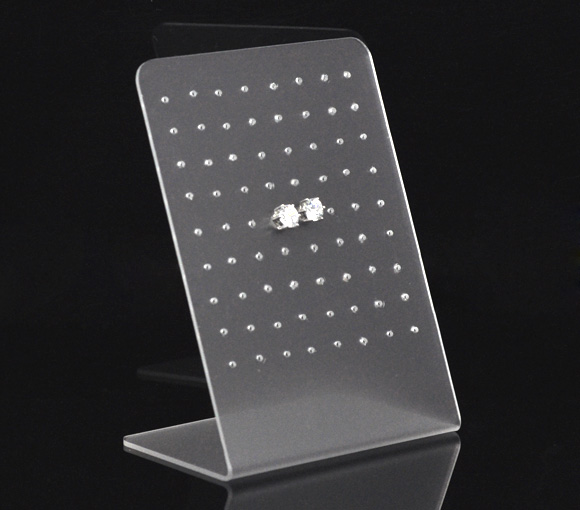 Display in plastic for ear pendants