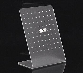Display in plastic for ear pendants