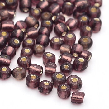 Seedbeads  silverlined- RosyBrown 3mm 8/0