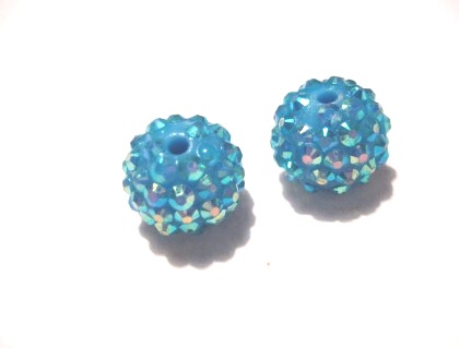 Resin / Pave bead - 16 mm