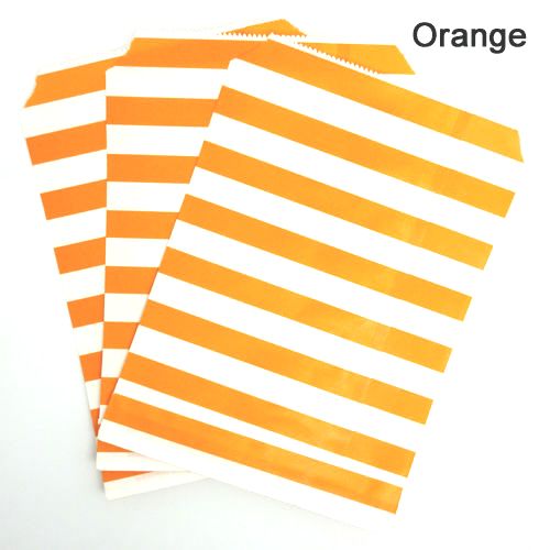 Papperspåse Orange Stripe, Retro