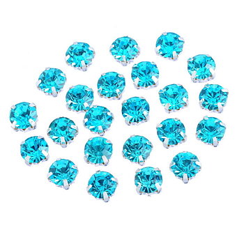 Montees, sewons. 5mm Turqouise