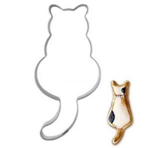 Cookie cutter, stainless steel-   Cat