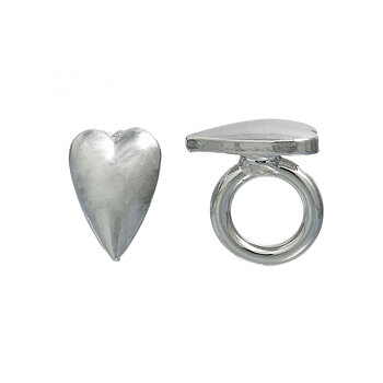 Regaliz - ring med Hjärta , silver