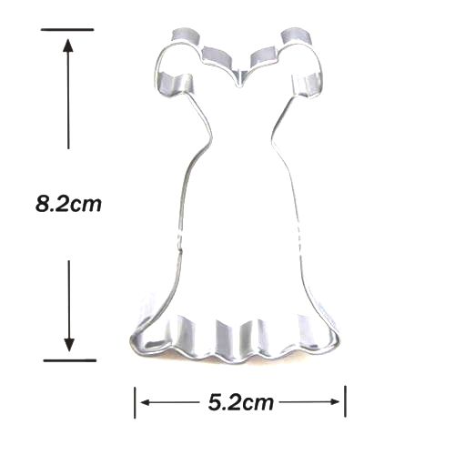 Cookie cutter, stainless steel-  Dress