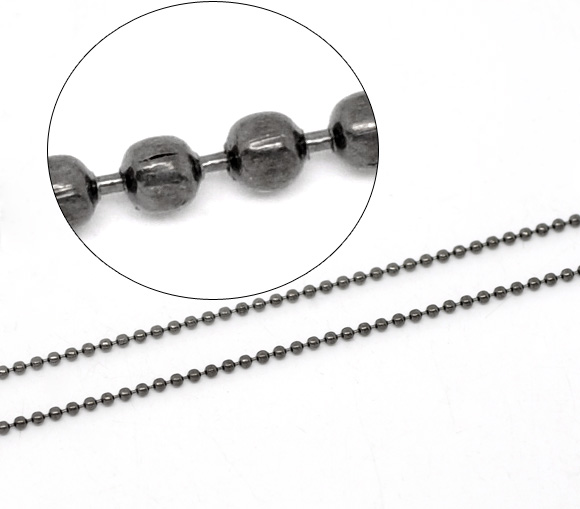 Kulkedja Gunmetal, 1,5mm