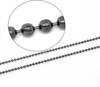 Kulkedja Gunmetal, 1,5mm