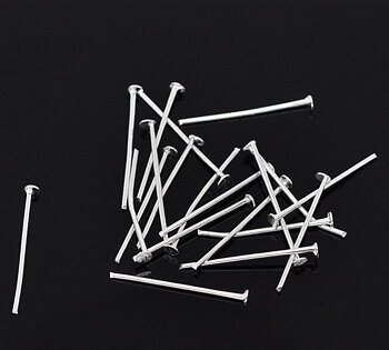 Hattpinnar , silver 2cm