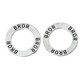 Budskapsring, silver  "BROR"