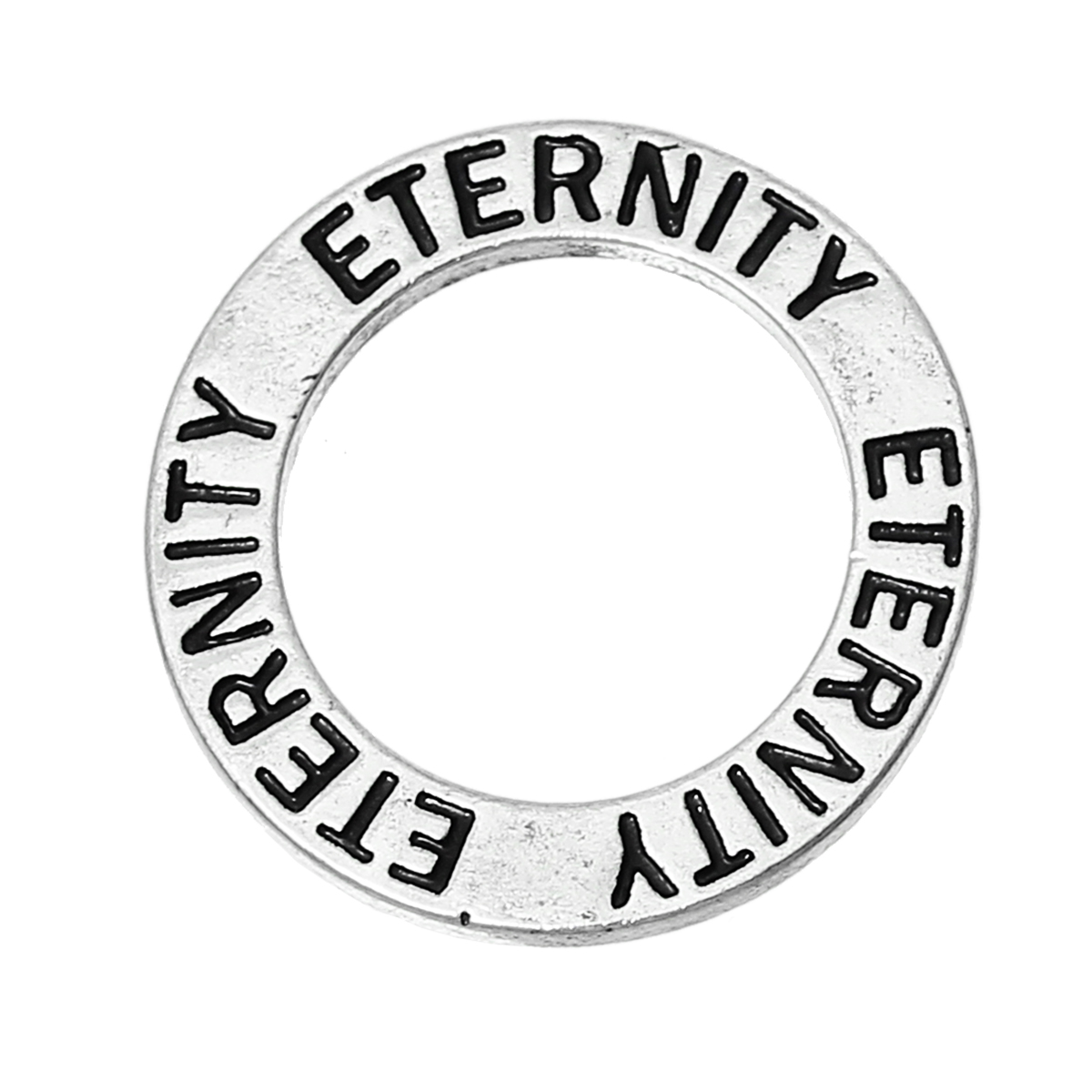Budskapsring, silver  "ETERNITY"