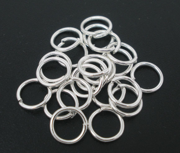 Jump Rings, 6x0, 9mm - Silver - 2