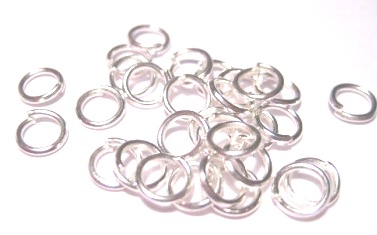 Jump Rings, 6x0, 9mm - Silver