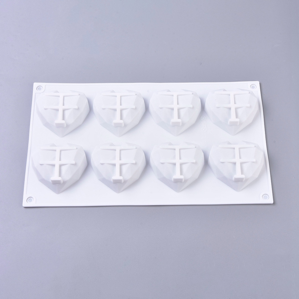 Silicone Resin Mold   heart diamond amorini - 2