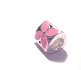 Pärla / hänge - Triangel - rosa