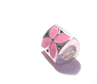 Pärla / hänge - Triangel - rosa